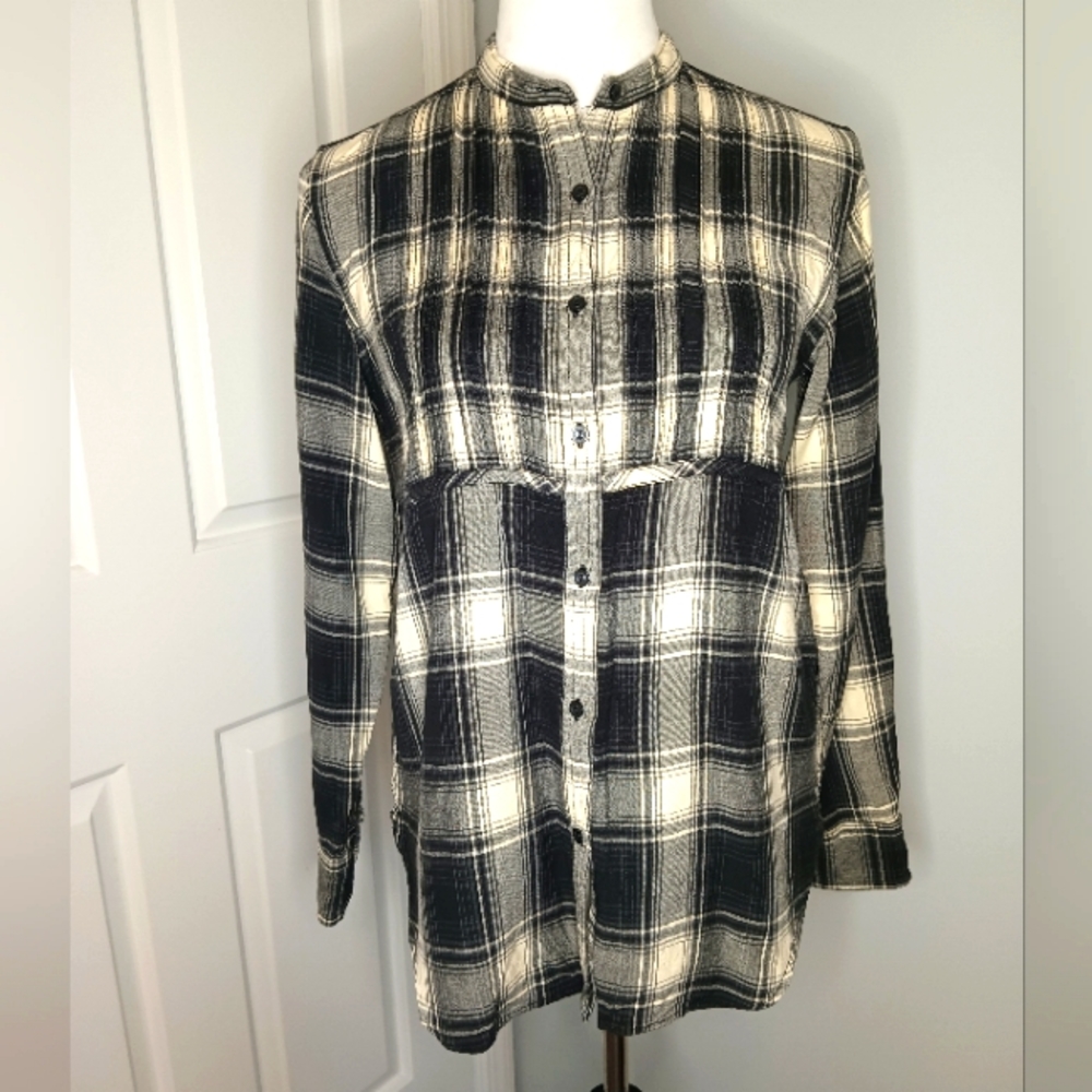 Ralph Lauren Denim & Supply Plaid Button Front Shirt EUC